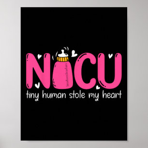 Póster Enfermera de Nicu San Valentín Pequeños Humanos Me