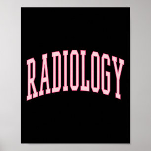 Póster Enfermera de Preppy Rosada de Radiología Ct Mri Ra