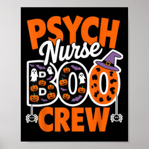 Póster Enfermera de Psiquiatría Boo Crew Fantasmas de Sal
