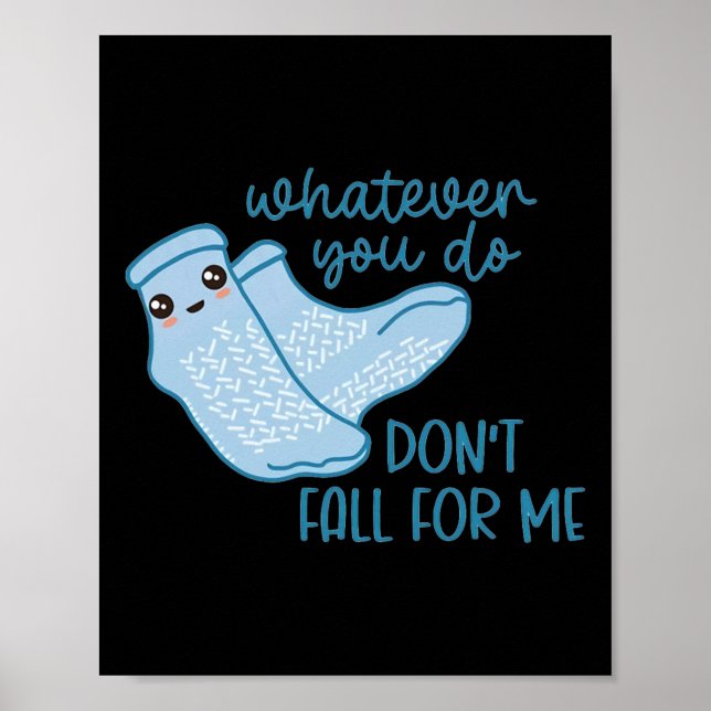 Póster Enfermera de riesgo de caída de CNA Trabajador de  (Frente)