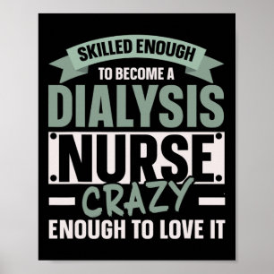 Póster Enfermera Diálisis Enfermedad renal médica 1