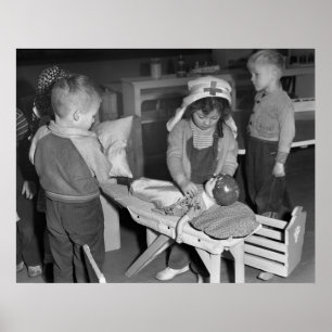 Póster Enfermera en Training, 1943