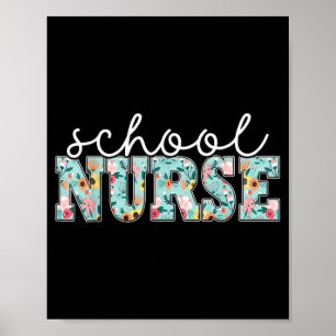 Póster enfermera escolar médico escolar profesión enferme