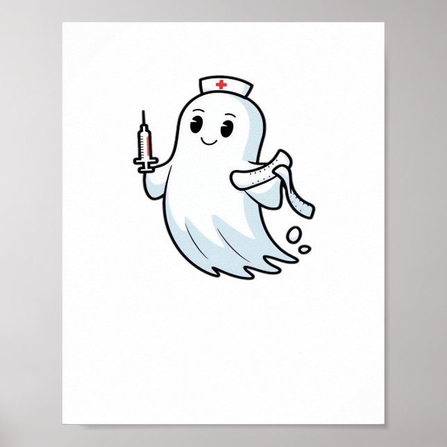 Póster enfermera fantasma Classic T-Shirt_1 (Frente)