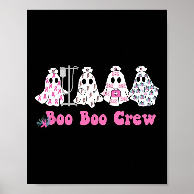 Póster Enfermera fantasma con cáncer de mama (Frente)