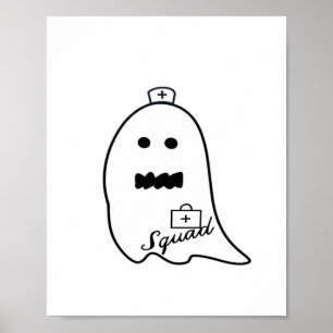 Póster Enfermera fantasma Halloween Halloween Hand Drake 