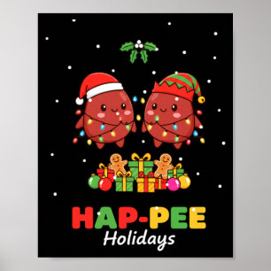 Póster Enfermera Feliz Navidad Enfermera Renal Técnico de