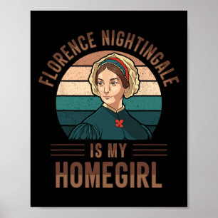 Póster Enfermera Florence Nightingale Enfermería médica M