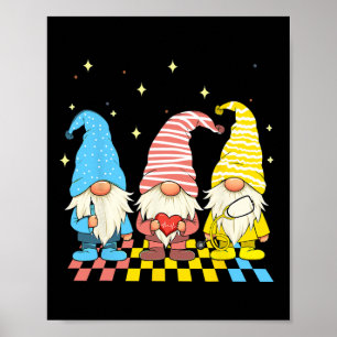 Póster Enfermera Gnomes Stethoscope Huevos Graciosos Pasc
