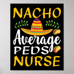 Póster Enfermera pediátrica del cinco de mayo divertida n