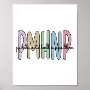 Póster Enfermera psiquiátrica de salud mental 1