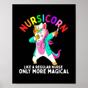 Póster Enfermera unicornio de nodriza Enfermería RN