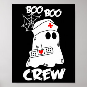 Póster Enfermeras De Boo Boo Crew De Halloween Para Mujer