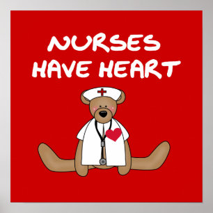 Póster Enfermeras de Oso con camisetas y regalos para el 