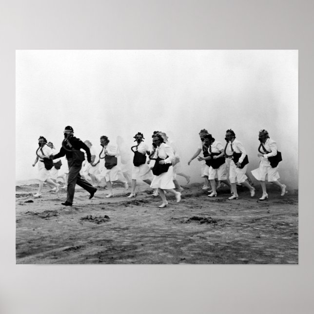 Póster Enfermeras Militares de la Segunda Guerra Mundial  (Frente)