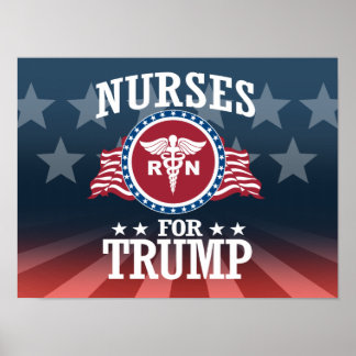 PÓSTER ENFERMERAS PARA TRUMP