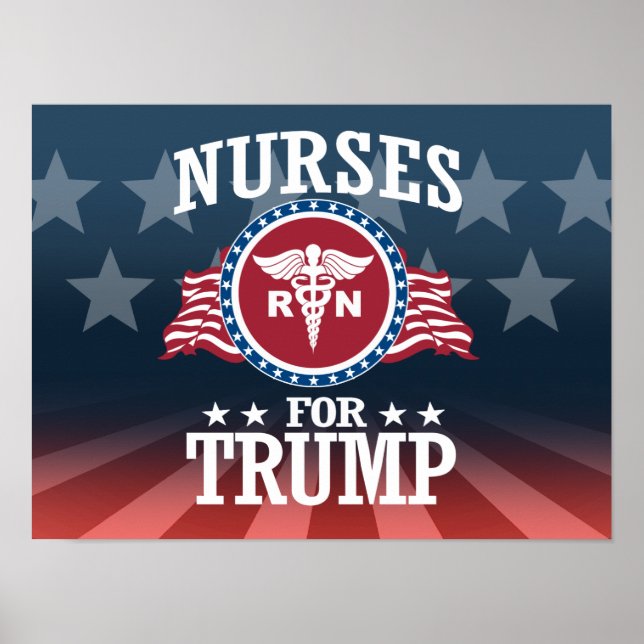 PÓSTER ENFERMERAS PARA TRUMP (Frente)