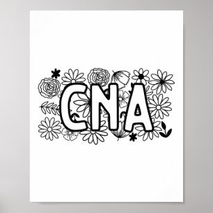 Póster Enfermería Certificada por Cna Atención Médica Per