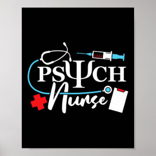 Póster Enfermería de Psicología de Enfermeras Salud Menta