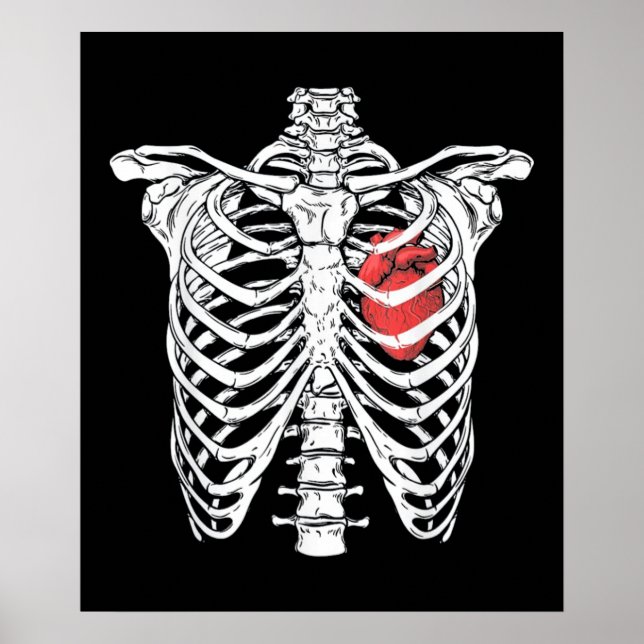 Póster Enfermero de Corazón y Cinta (Frente)