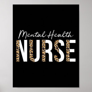Póster Enfermero de enfermería psiquiátrica Enfermera psi