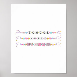 Póster Enfermero De Pulsera De Nuevo A La Escuela De La V
