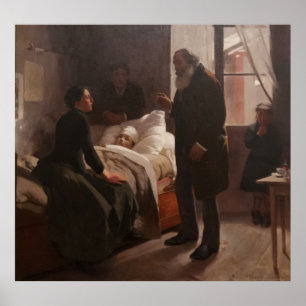 Póster Enfermo de El Niño por Arturo Michelena 1886