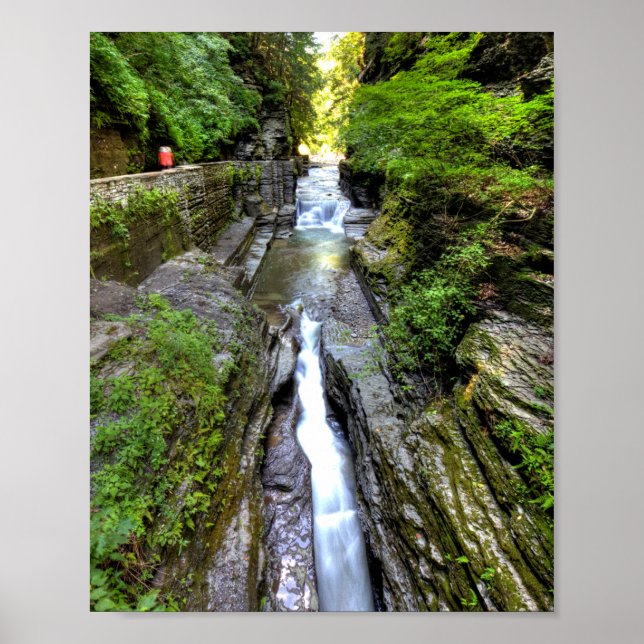 Póster Enfield Glen, Robert H Treman State Park, NY (Frente)