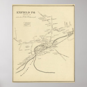 Póster Enfield PO, Grafton Co