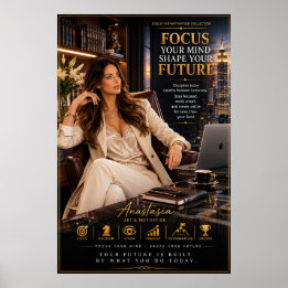 Póster Enfoca Tu Mente – Motivación para Oficinas Ejecuti