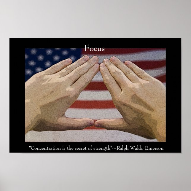 Póster Enfoque de artes marciales Inspirador (Frente)