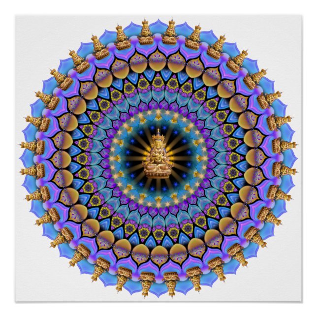 Póster Enfoque diario 11.23.17 Buda Mandala (Anverso)