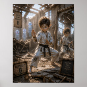 Póster Enfoque / Pequeño Maestro de Artes Marciales / Doj