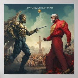 Póster Enfrentamiento de ideologías: capitalismo vs.