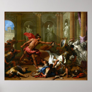 Póster Enfrentamiento Phineus de Sebastiano Ricci Perseus