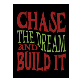 Póster Enfrentar El Sueño Y Construirlo