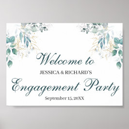 Póster Engagement Welcome Poster Sign