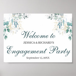Póster Engagement Welcome Poster Sign