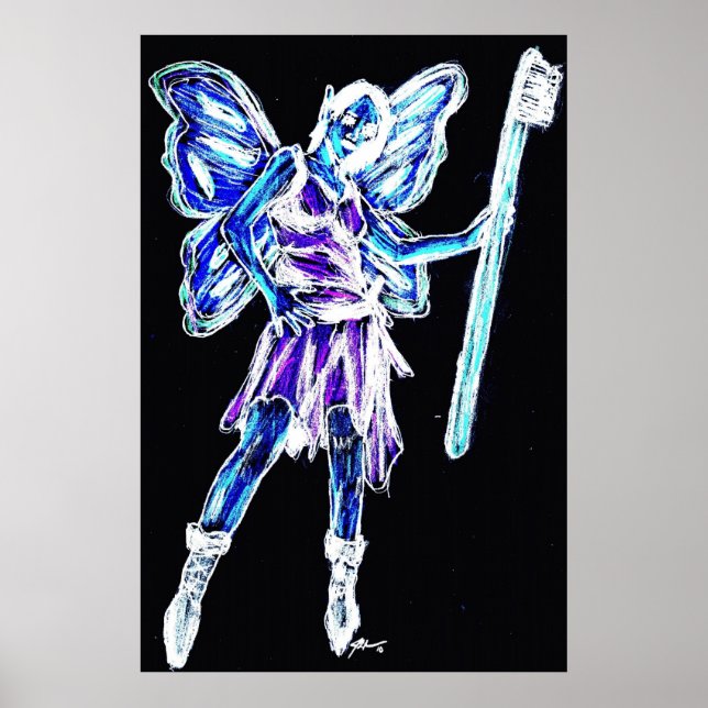 Póster engaño dental 1 008invert poster (Frente)