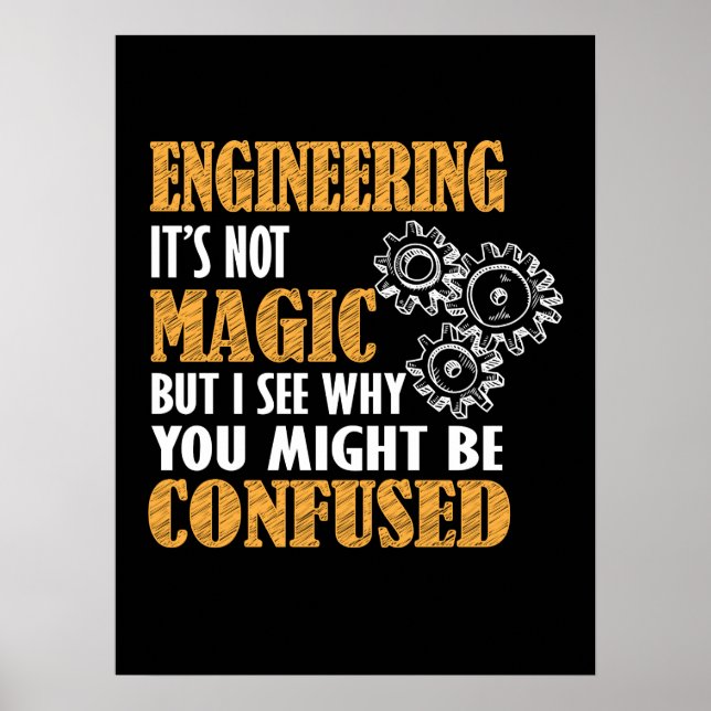 Póster Engineering - I See Why You Might Be Confused (Frente)