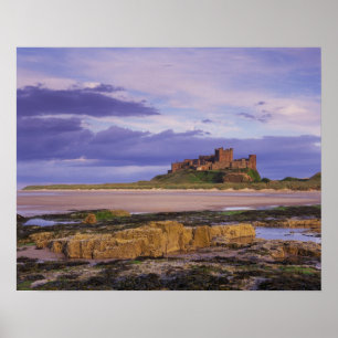 Póster England, Northumberland, Bamburgh Castle