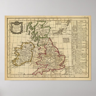 Póster England, Scotland, Ireland