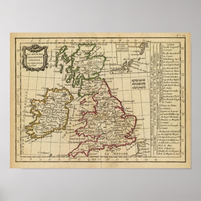 Póster England, Scotland, Ireland (Frente)