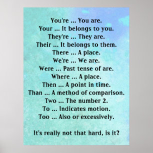 Póster English Is Not That Hard