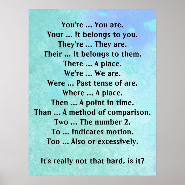 Póster English Is Not That Hard (Frente)