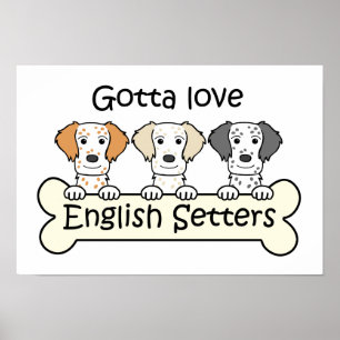 Póster English Setter Lover