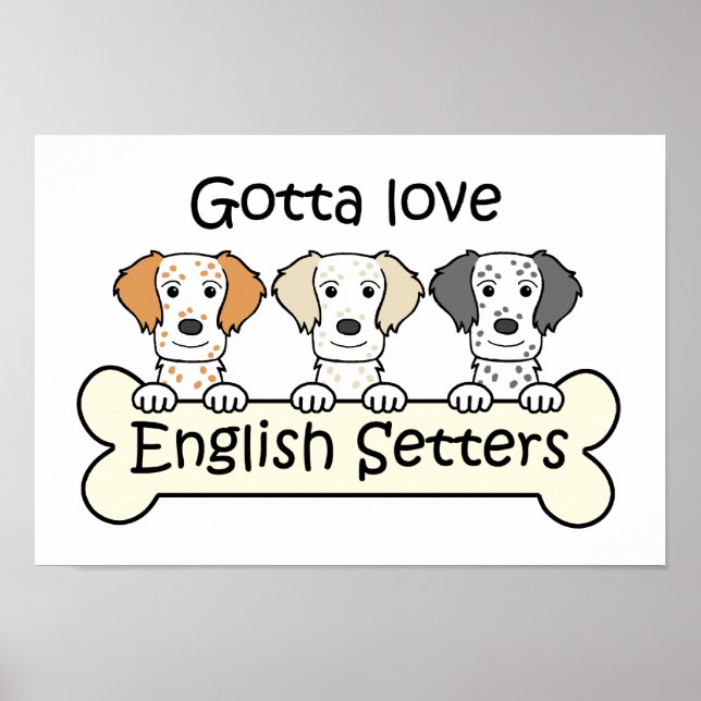 Póster English Setter Lover (Frente)