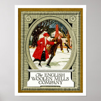 Póster English Woolen Mills Company