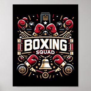 Póster Engranaje De Boxeo De Boxeo De Escuadrón De Boxeo 
