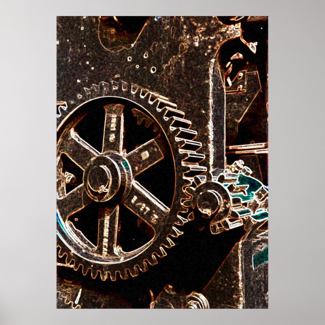 Póster Engranaje de hierro (Frente)